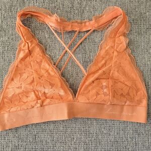 Victoria's Secret PINK Lace Bralette - Vibrant Orange